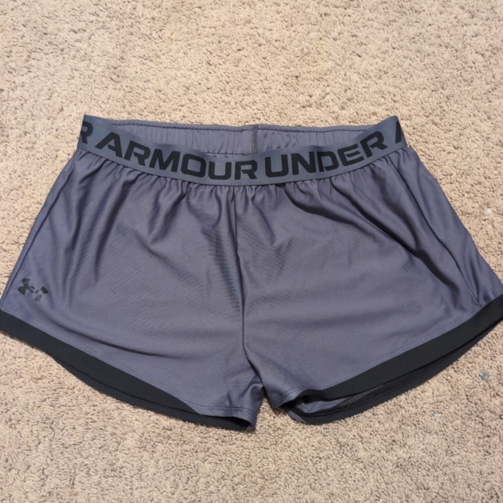 Under Armour Girl's Charcoal Athletic Shorts